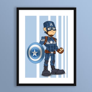 Superhero, Captain America 3, Winter Soldier DIGITAL Print
