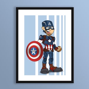 Superhero, Captain America 4, Age of Ultron, DIGITAL Print