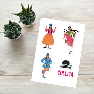 Bolivianische Cholita Latina Sticker - Latina Pride - Latinx Sticker - Latina Power - Laptop Sticker - Wasserflaschen Aufkleber