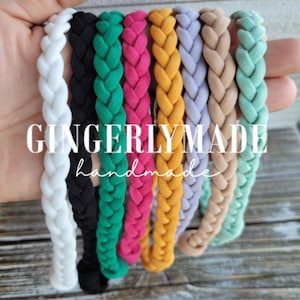 Stretchy Slim Braided Headbands/ Elastic Headband/ Headstraps/ Everyday Headband/ Comfortable Fit