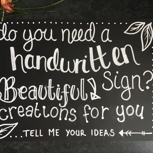 A2 Chalk Board Handwritten Signs, Modern Calligraphy Writing, Wedding Boards, Personalised Chalkboard, Menu Boards, Signage, Blackboard