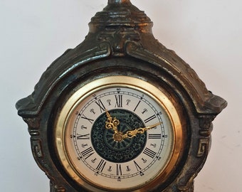 Neoclassical cartel clock - Louis XVI style - Gebrüder Hauser Mercedes - Bronze - Germany - 1950-1959