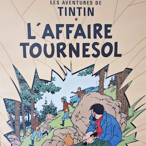タンタンの冒険: L'Affaire Tournesol - ポスター - ベルギー - 1980-1989