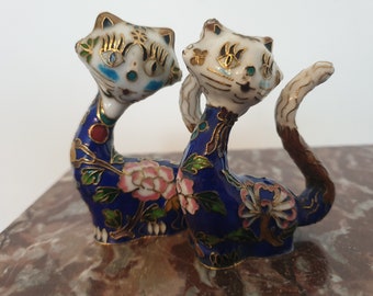 Cloisonné catkins - Brass, enamel - China - 1970-1979