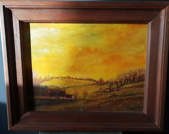Kamiel Colman "Summer landscape in Zele" - Impressionism - Oil on canvas - Belgium – 1978
