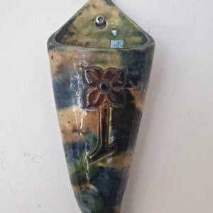 Wall vase in Flemish earthenware - Willemyns - Bruges, Belgium - 1930-1939