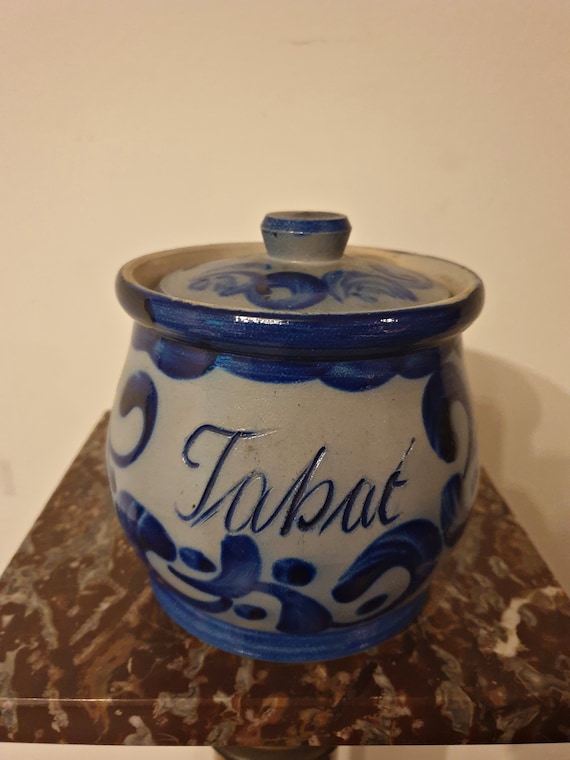 Antique tobacco jar in grès - Stoneware - France - 1910-1919