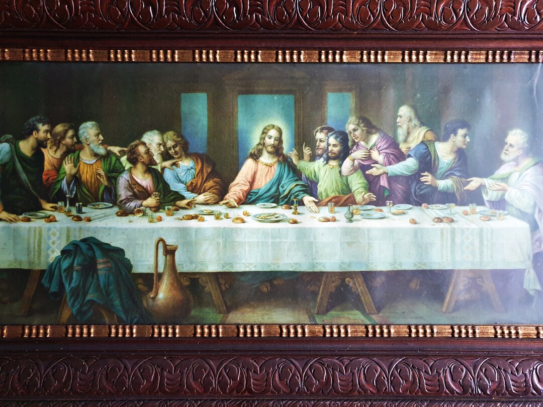 Zabateri 'the Last Supper' Framed Art Print Netherlands 19501959 Etsy