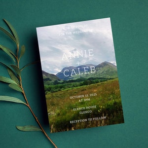 Glencoe Wedding Invitation Template