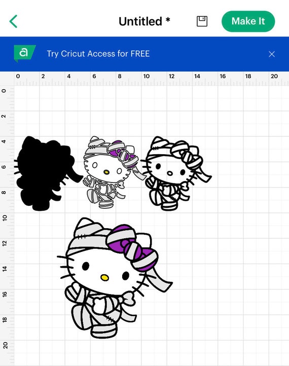 Halloween Hello-kitty SVG PNG JPG 7 for Cricut 