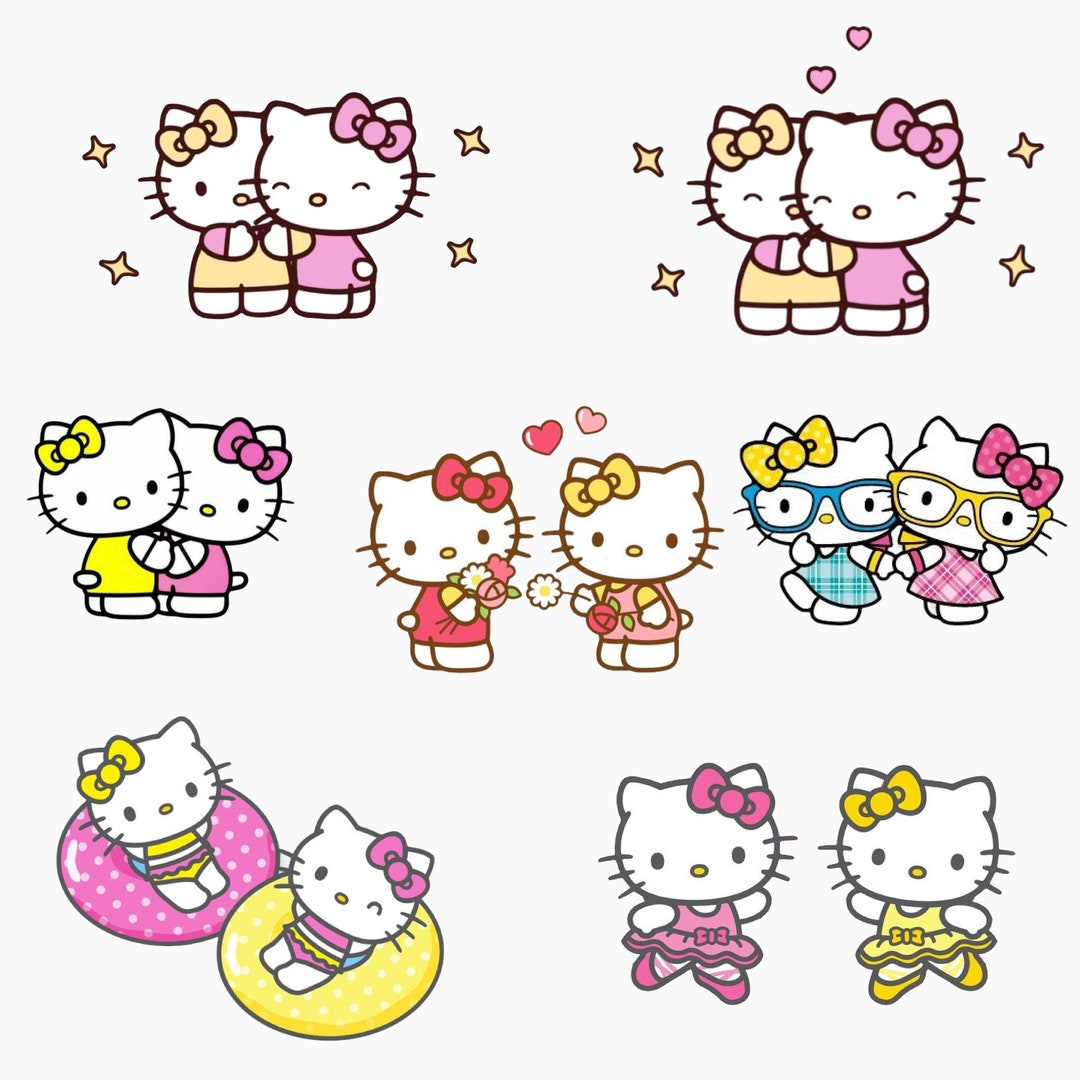 Hello-kitty Mimi Pngs & Jpgs 7 for Cricut - Etsy