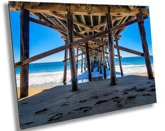 Newport Beach Balboa Pier Coastal Wall Art - Orange County California Photo Print - California Ocean Landscape Caribbean Vibes Canvas Decor