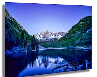 Maroon Bells Aspen Colorado Wall Art Photography Print, Maroon Bells Reflection, Colorado Landscape Photography, Mountain Sunrise Aspen CO
