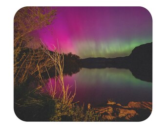 Northern Lights Mouse Pad, Aurora Borealis Computer Gift, Colorado Northern Lights Photo Gift, Northern Lights Aurora Borealis Accessories
