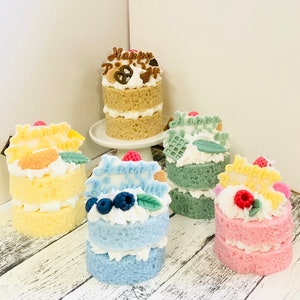 Birthday cake candle | forever cake| cute birthday gift| fruit cake candle | chocolate strawberry blueberry orange