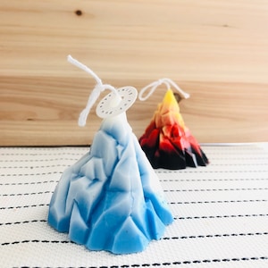 Iceberg candle| volcano candle| mountain candle| soy wax candle|snow capped