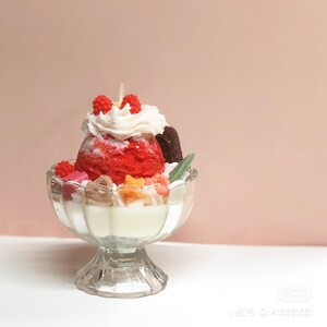Ice cream candle | dessert candle| sundae candle | gift for her| foodie gift| birthday gift｜valentines gift