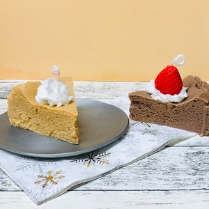 Chocolate pie candle| pumpkin pie candle| iced coffee candle| cherry pie candle| Christmas pie candle image 7