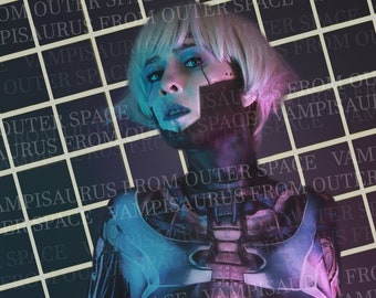 Robot Girl Makeup - Sci-FI Pinup - Studio Photoset - Instant Download - 18 HD Photos