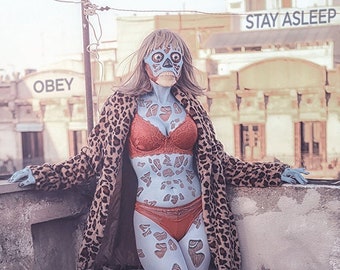 They Live cosplay print, sci-fi cosplay. alien