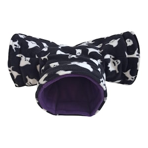 Large cosy T shaped 3 way tunnel for guinea pigs