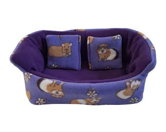 Sofá mediano y acogedor para cobayas