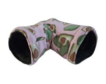 Cosy L shaped 2 way tunnel for guinea pigs