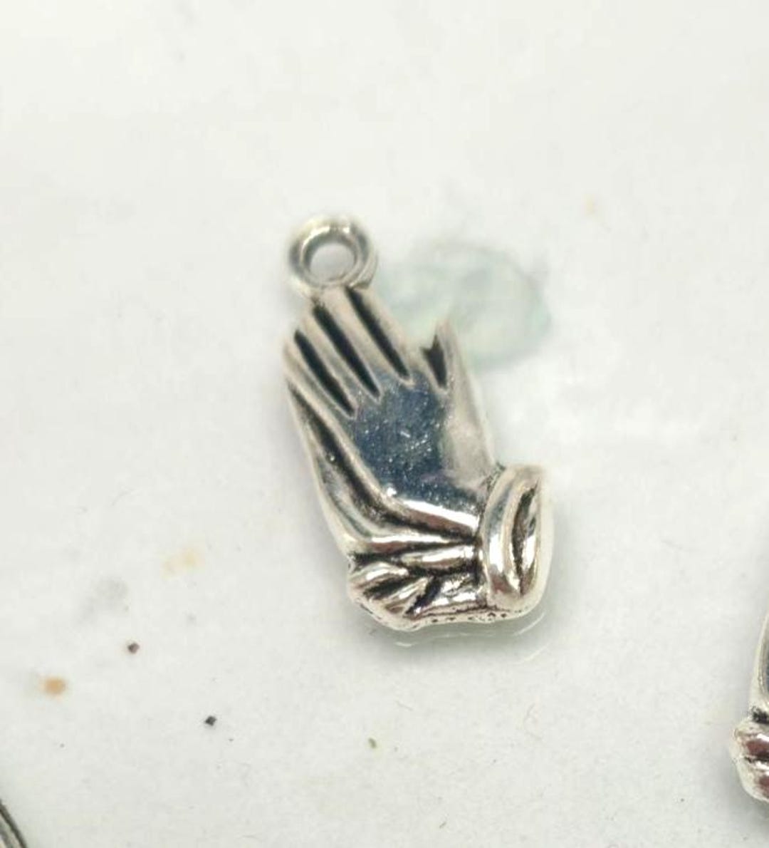 5 Pc Praying Hands Silver Tone, Religious Charms Zinc Alloy 20x9mm - Etsy