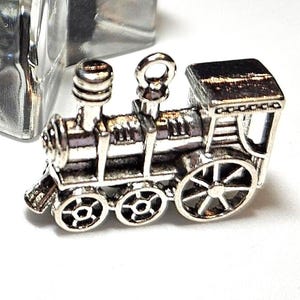 1 Pc Train Charm, Train Engine Charm, Railroad Charm, Train Tracks Charm, -3D Charm - Charms - Pendants  20x27mm  Ships from Ohio