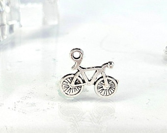 BULK 20 pc Bike Charm, Bicycle, Mountain, Cyclist, Triathlon Zinc Alloy  16x15mm