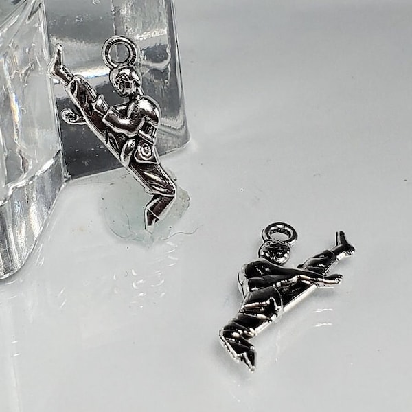 Karate Charm, Martial Arts Charm, Kick Boxing Charm, Taekwondo Charm,  Jujitsu Charm/Pendant 22x10mm 1, 5, 10, 20 pc lots Ships from Ohio