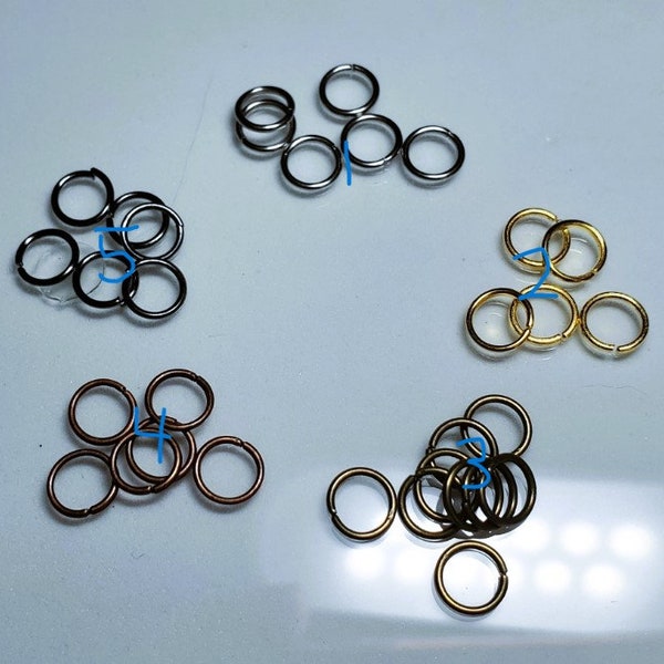 10 Pc Lot 6MM Jump Rings Tibetan silver- Open Jump Rings