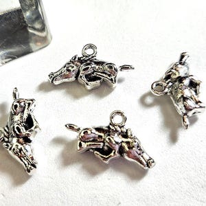 5 pc lots Boar Charm, Wild Boar Charm, Running Boar Charm, Peccary Charm, , 3D Charm - - 22x13mm Zinc Alloy, Ships from Ohio