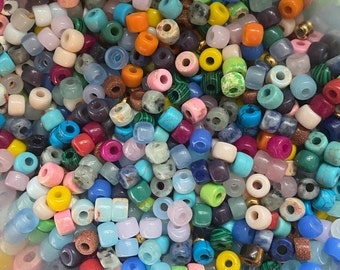 9mm Pony Beads Pastel 100pcs for Bracelets DIY Crow Beads Multi Color in  Bag White Black Red Lot Bulk Beadnova 