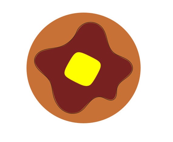 Pancake Vector Clipart / SVG Files / 2 Pancakes - Etsy