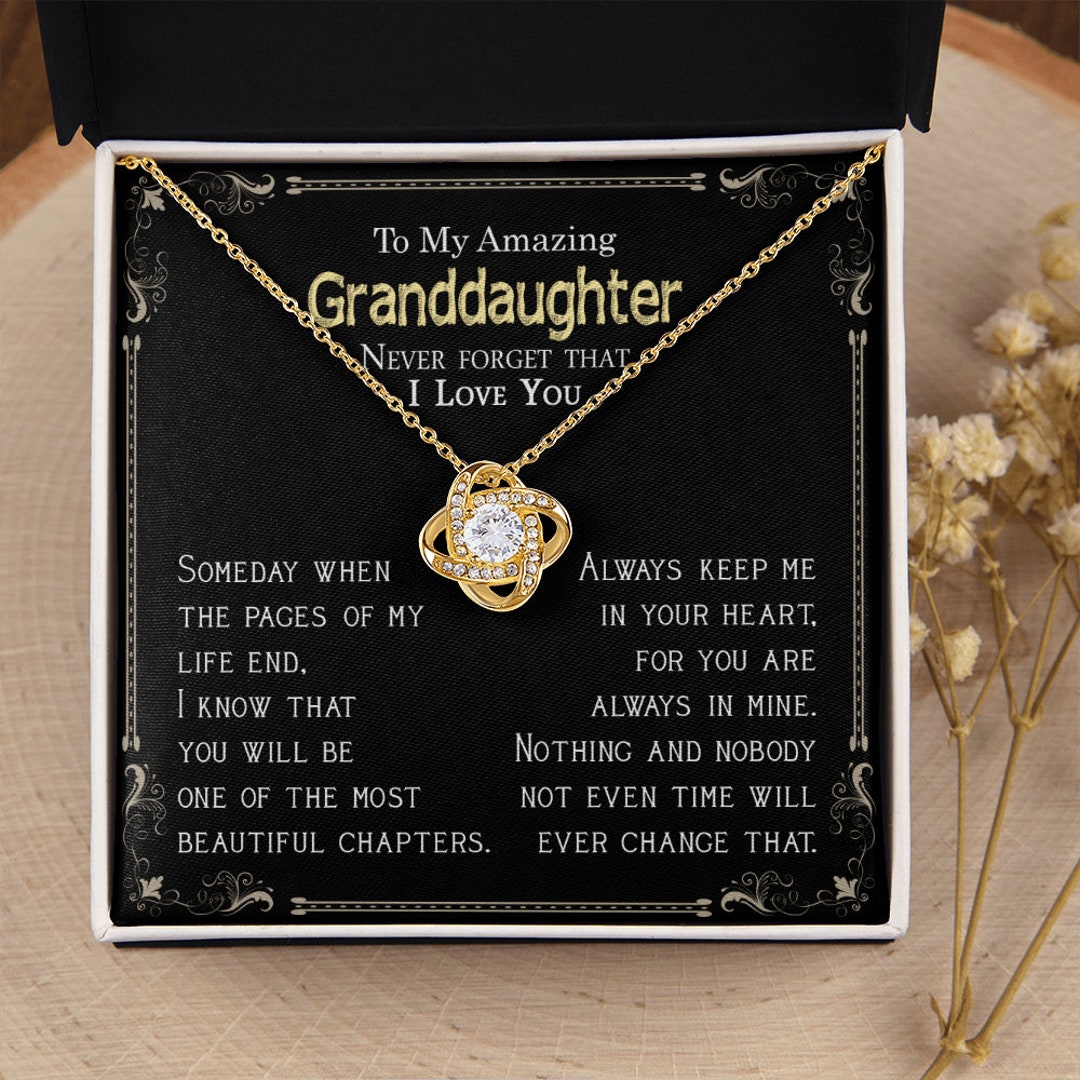 Christmas Gift For A Granddaughter, Personalized Necklace From Grandparents, Unique Handmade Gift Idea For A Grandchild, Girls Jewellery