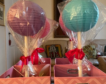 Candy lolly pop table decorations