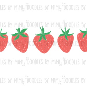 Strawberry Digital Clip Art Bundle