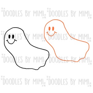 Friendly Halloween Ghosts Clip Art Set - Téléchargement instantané