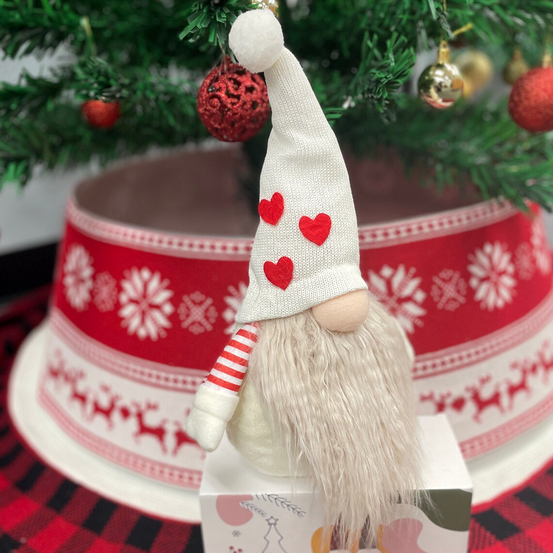 Set of Two Holiday Christmas Gnome Swedish Santa Elf Nisse - Etsy