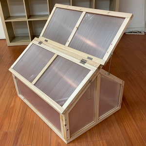 Wooden Cold Frame DIY Hydroponic Greenhouse