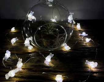 String Light White LED Bunny Battery Power Party Decoration