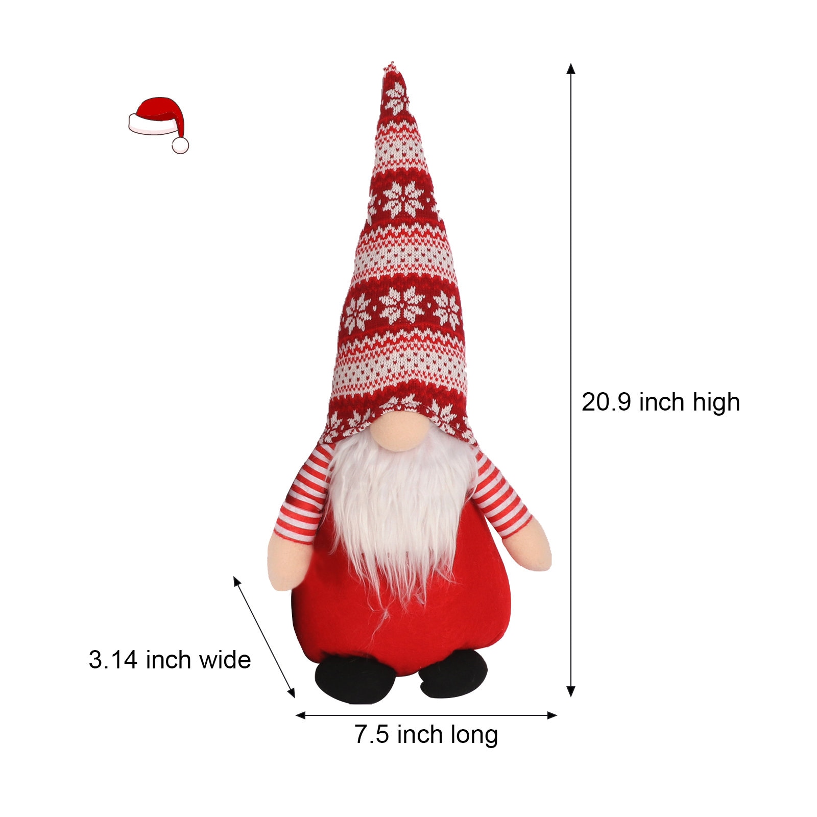 3 Piece Set Gnome Plush Holiday Christmas Swedish Santa Elf - Etsy