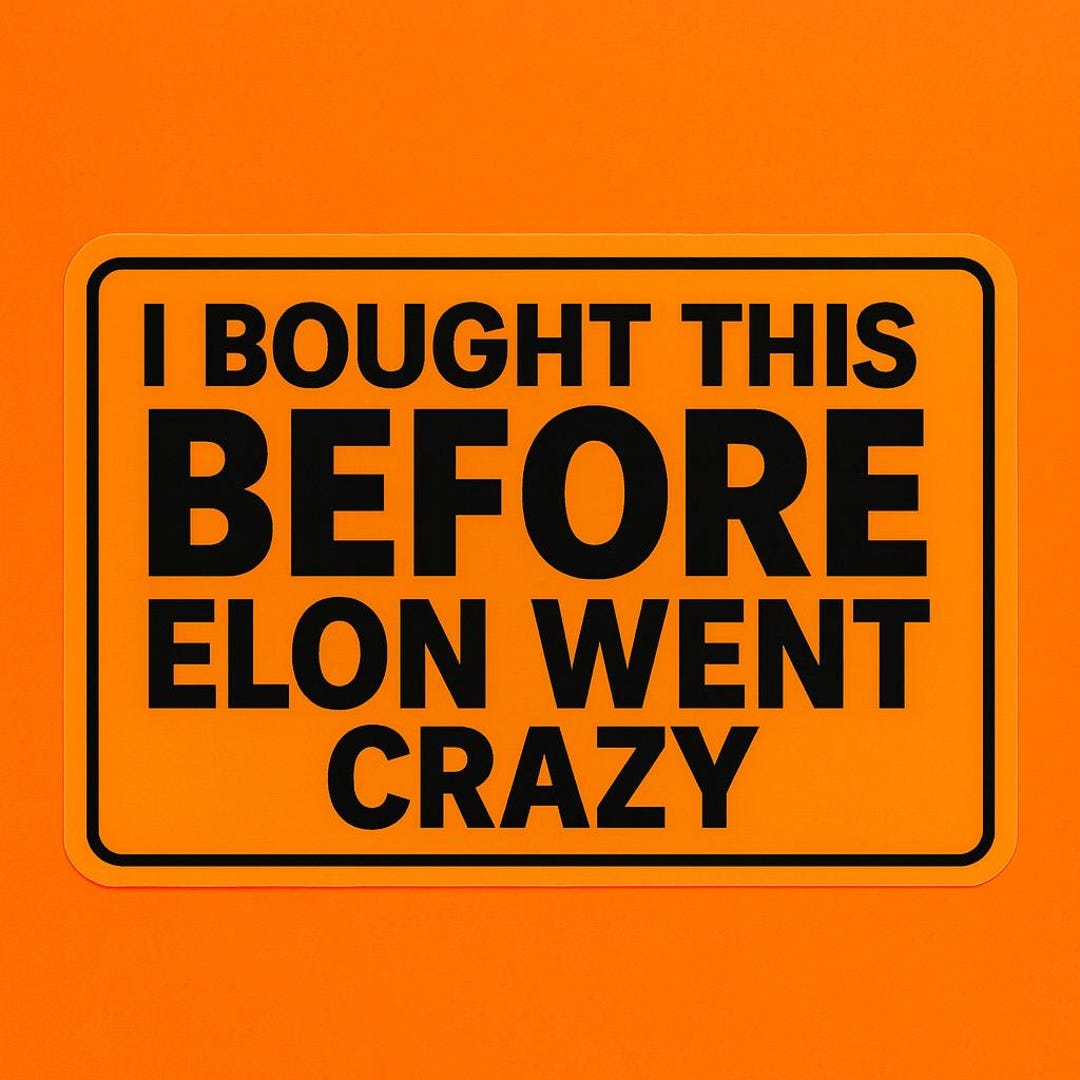 Funny Tesla Car Decal Digital Download - 