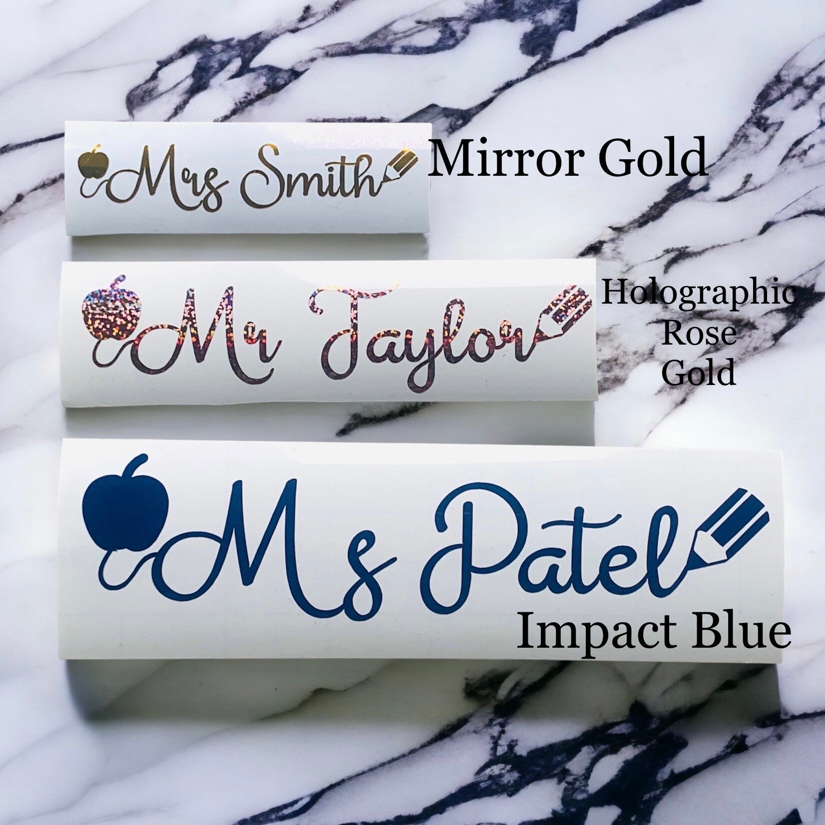 Personalised Teacher Vinyl Decals , Teaching Assistants, Stickers for ...