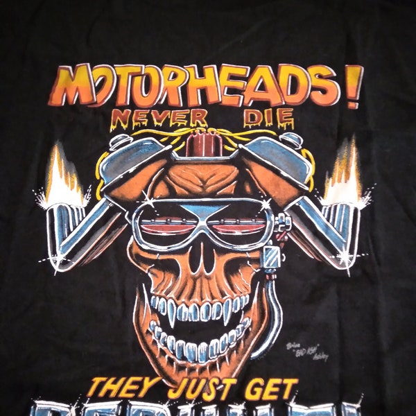 Vintage never worn Men's Hotrod T-shirt Motor Heads
