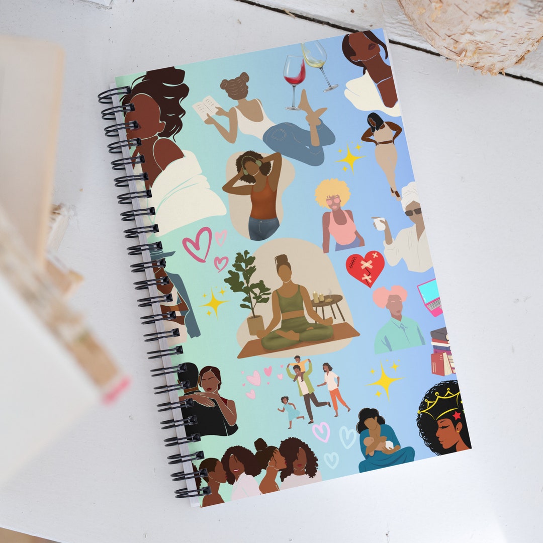 Phases of Life Journal, Black Art Journal for Black Women, Blank Journal for African American