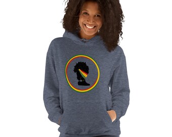 Afrocentrische hoodie, Black Queen, sweater, cadeau voor haar, Kwanzaa-cadeau, kerstcadeau, comfortabele loungewear