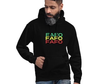 FAFO-hoodie, grappig sweatshirt, streetwearcadeau, trendy unisex trui, hem/haar cadeau, comfortabele loungewear