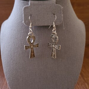 Light Silver Tone Dangle Earrings